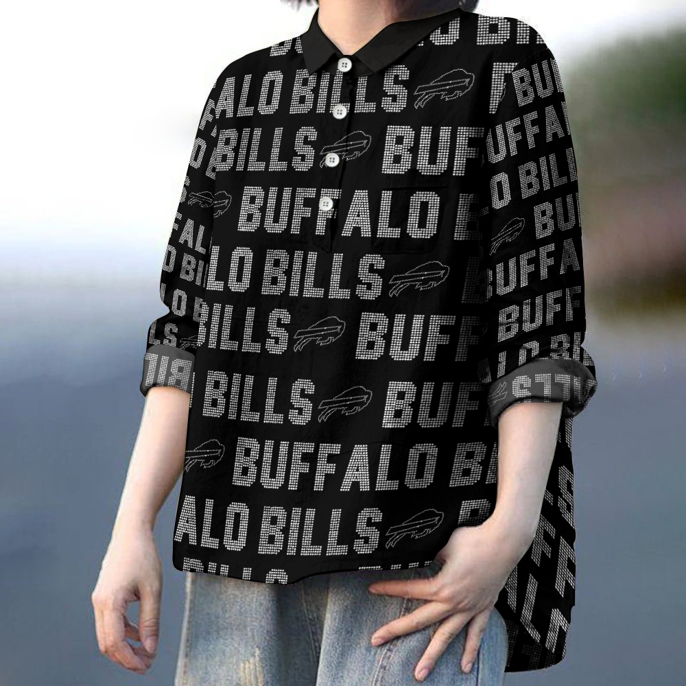 Buffalo Bills Printed Casual Long Sleeve Shirt