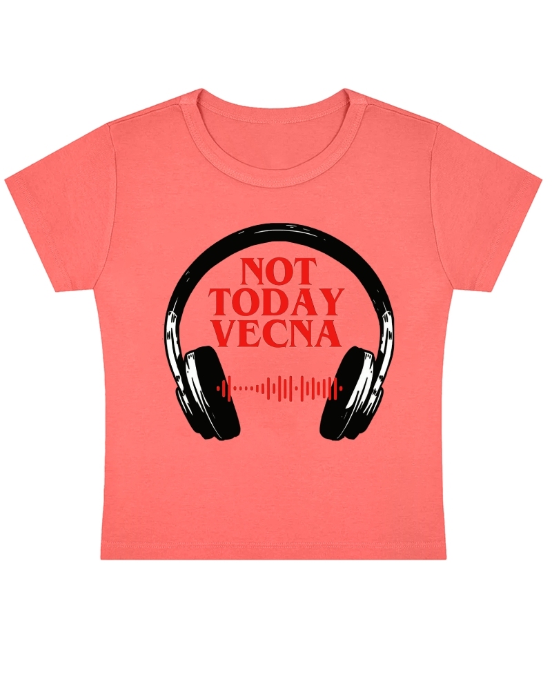 Custom Unisex Spotify Code Not Today Y2K Shirts Cotton Baby Tee