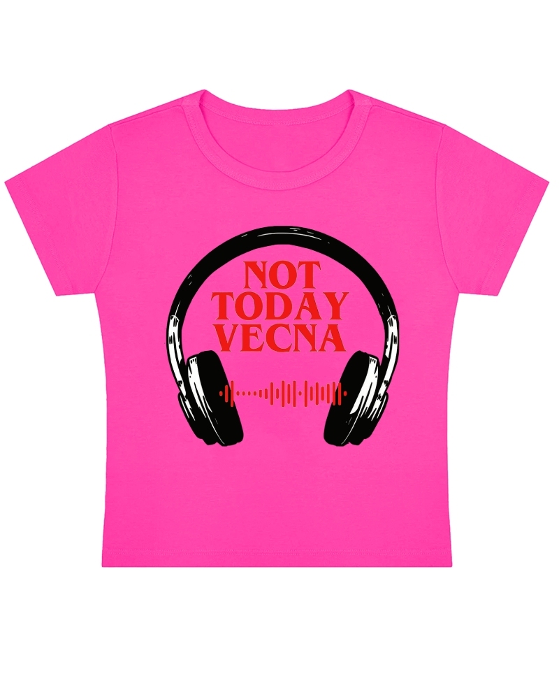 Custom Unisex Spotify Code Not Today Y2K Shirts Cotton Baby Tee