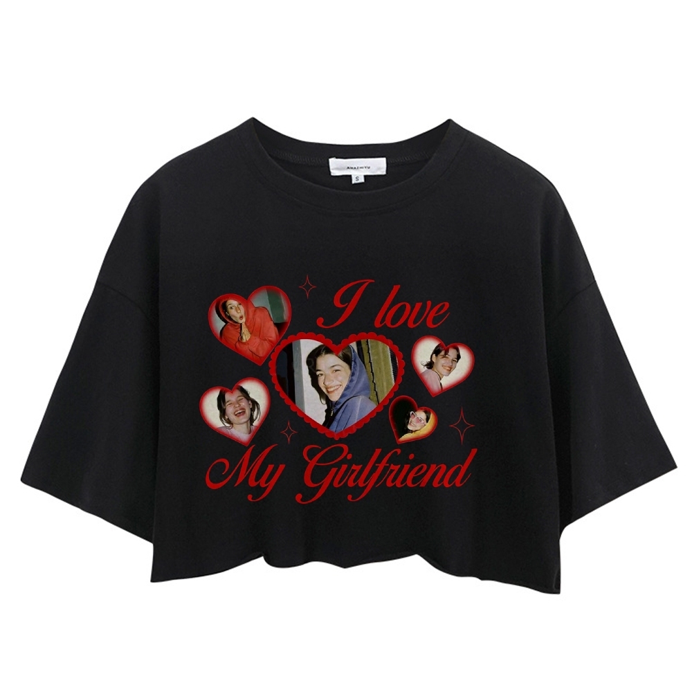 Custom Girlfriend Photos Y2K Valentine's Day Crop Tops