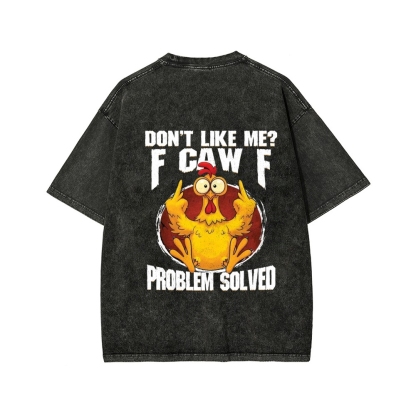 Unisex Custom Year Don't Like Me? Printed Washed Tee