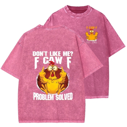 Unisex Custom Year Don't Like Me? Printed Washed Tee