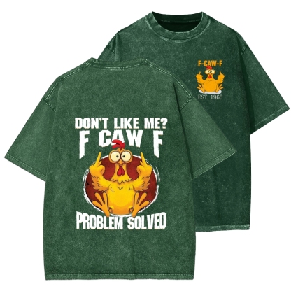 Unisex Custom Year Don't Like Me? Printed Washed Tee