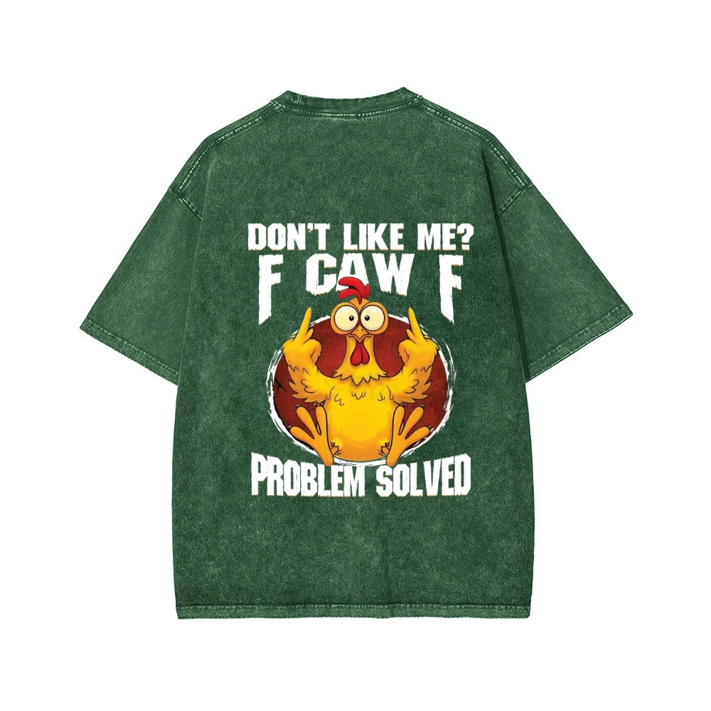 Unisex Custom Year Don't Like Me? Printed Washed Tee
