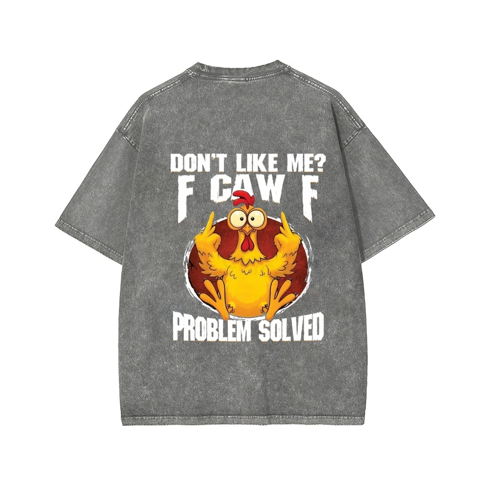 Unisex Custom Year Don't Like Me? Printed Washed Tee