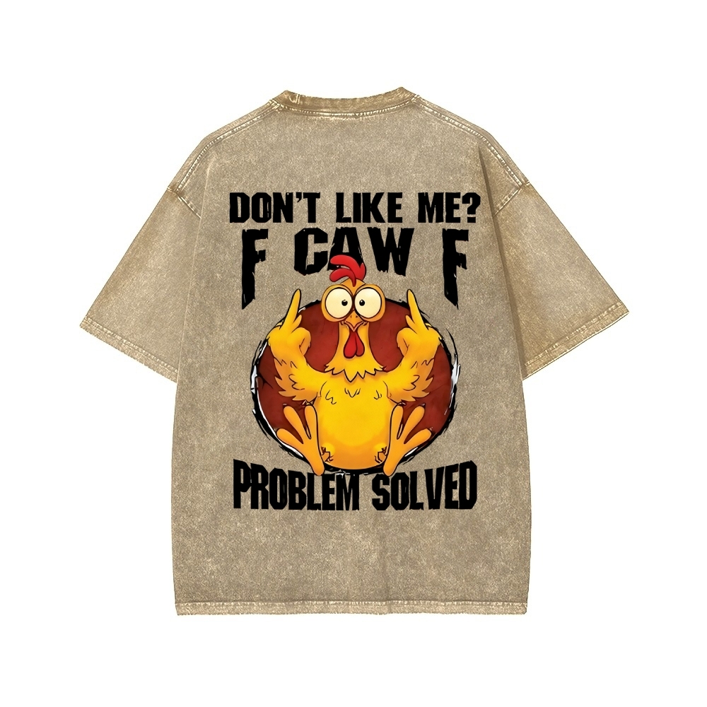 Unisex Custom Year Don't Like Me? Printed Washed Tee