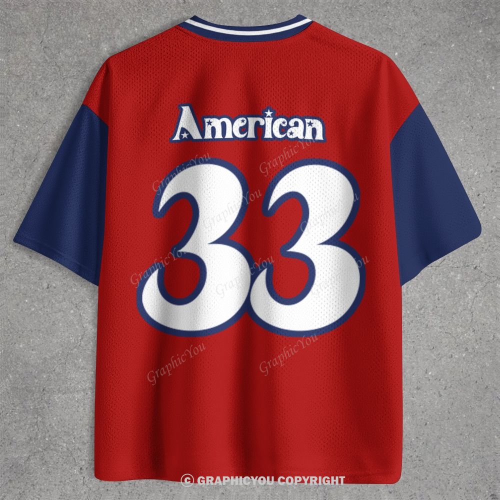 Cusctom Number American Jersey Shirts