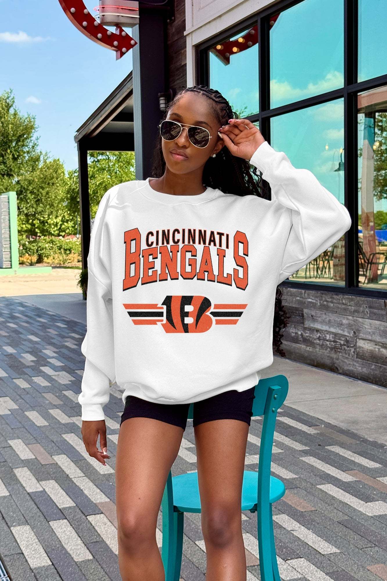 CINCINNATI BENGALS SWIFT STRIKE PREMIUM FLEECE CREWNECK Sweatshirt