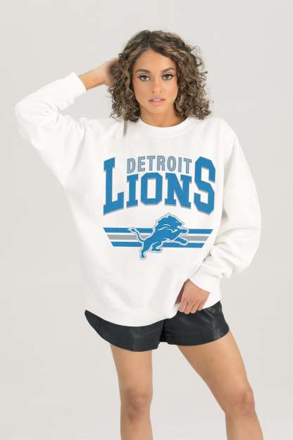 DETROIT LIONS SWIFT STRIKE PREMIUM FLEECE CREWNECK Sweatshirt