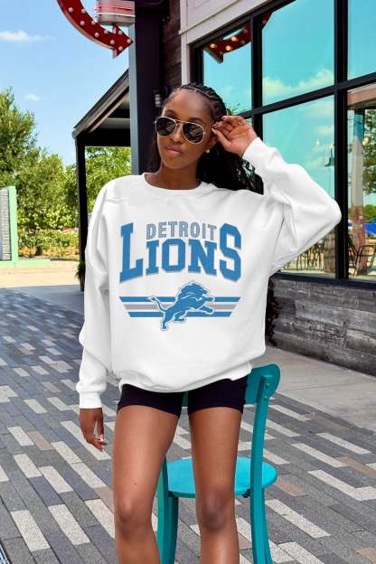 DETROIT LIONS SWIFT STRIKE PREMIUM FLEECE CREWNECK Sweatshirt