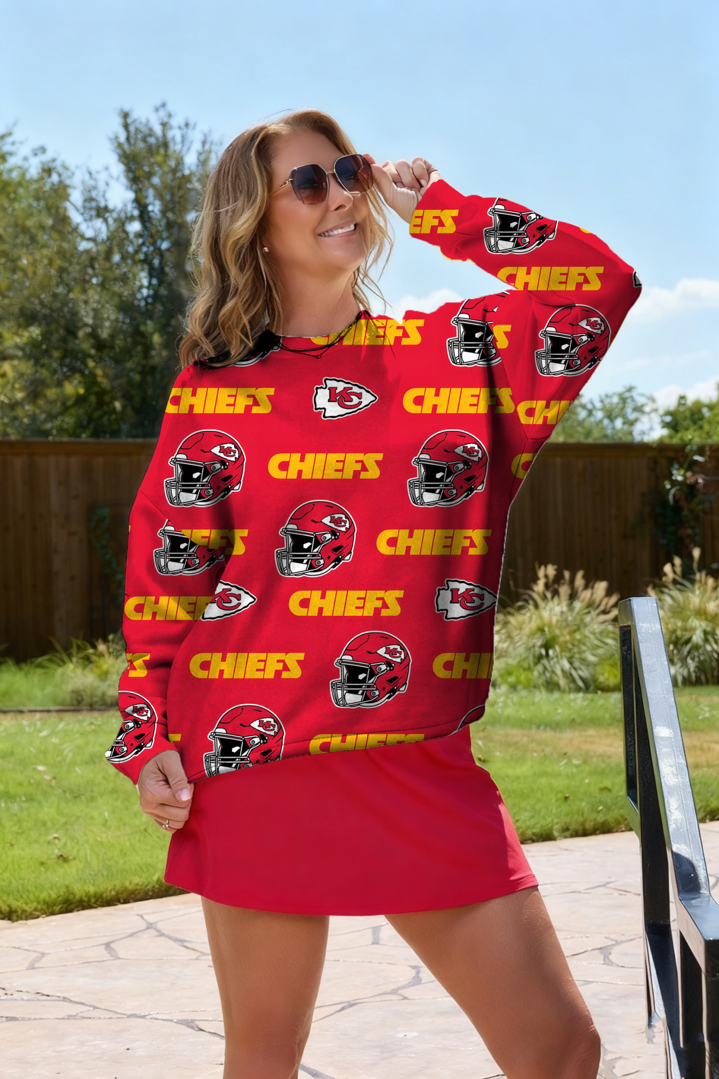 Kansas City Chiefs Graphic Cotton Sweatshirt