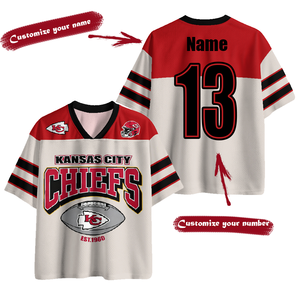 Kansas City Chiefs Addcustom Name And Number Jersey Shirts