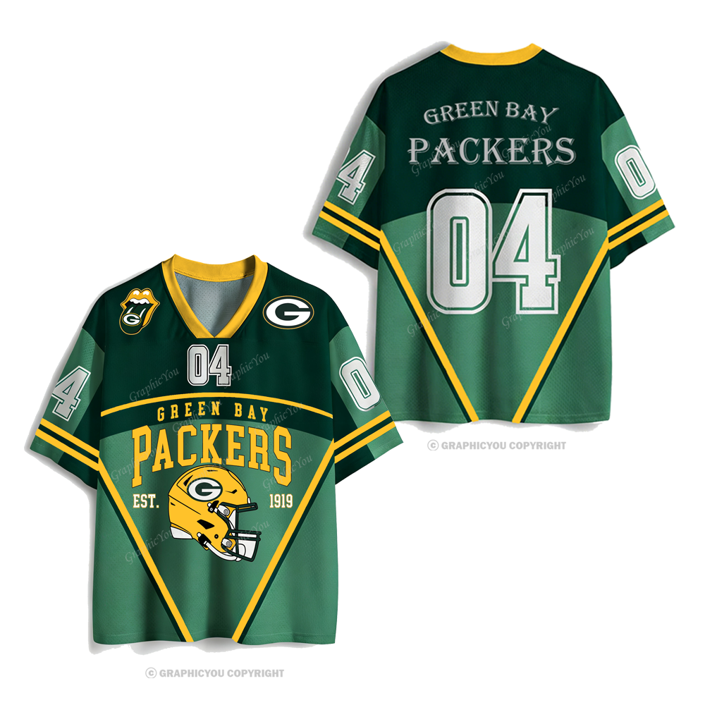 Cusctom Number Green Bay Packing Jersey Shirts