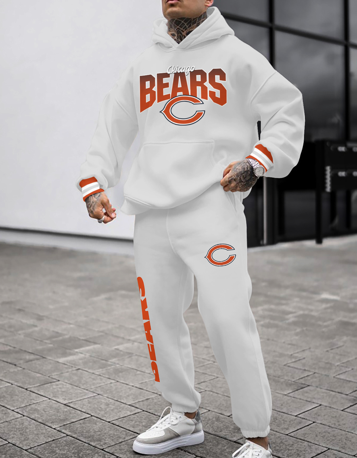 Chicago Bears NFL Sport Hoodie Tracksuit Style 432