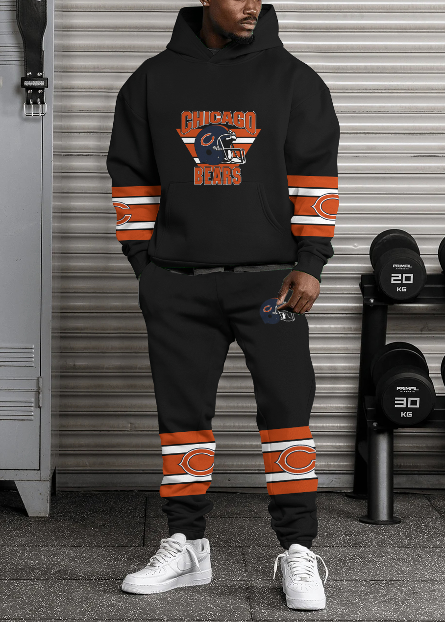 Chicago Bears NFL Sport Hoodie Tracksuit Style 441