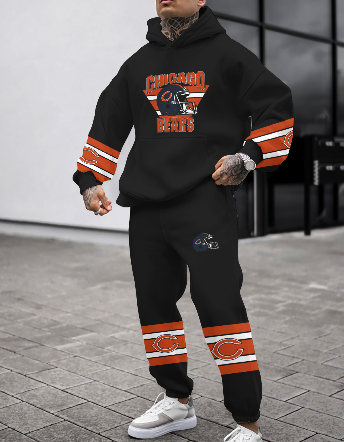 Chicago Bears NFL Sport Hoodie Tracksuit Style 441