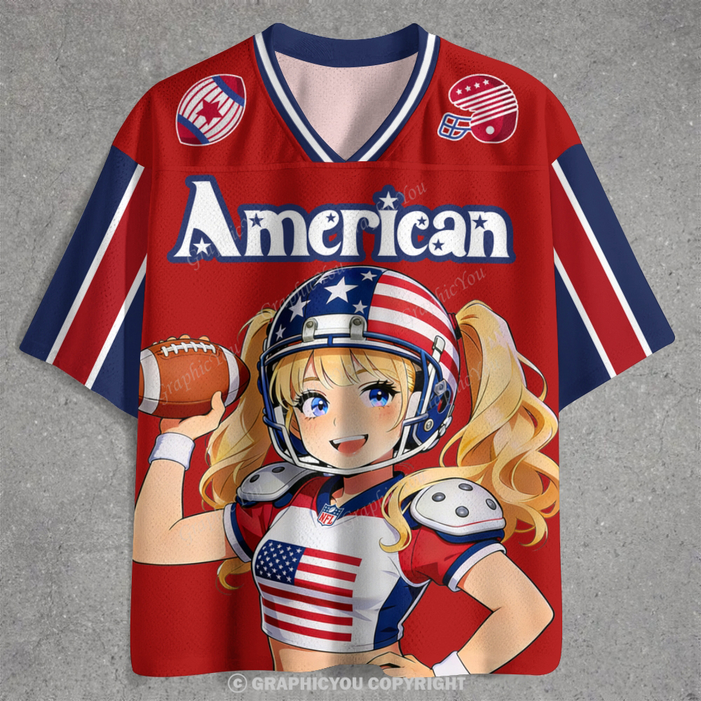 Cusctom Number American Jersey Shirts