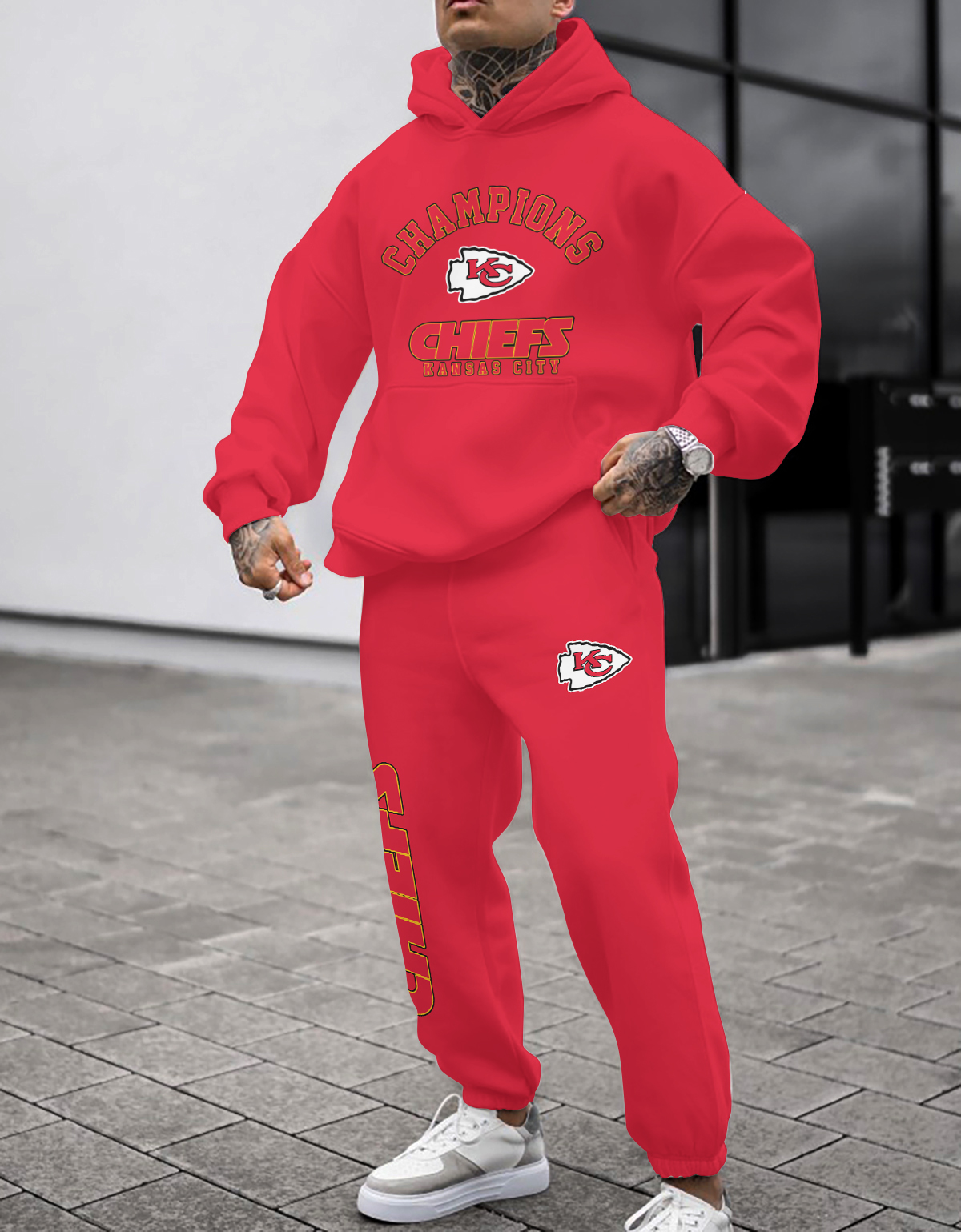 Kansas City Chiefs NFL Sport Hoodie Tracksuit Style 465