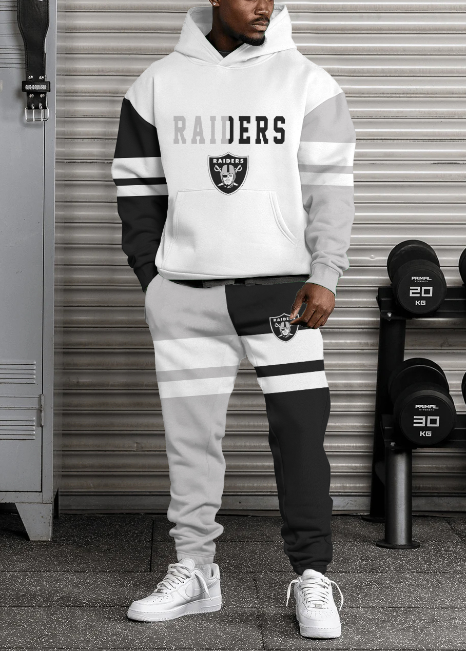 Las Vegas Raiders NFL Sport Hoodie Tracksuit Style 425