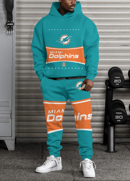 Miami Dolphins NFL Sport Hoodie Tracksuit Style 436
