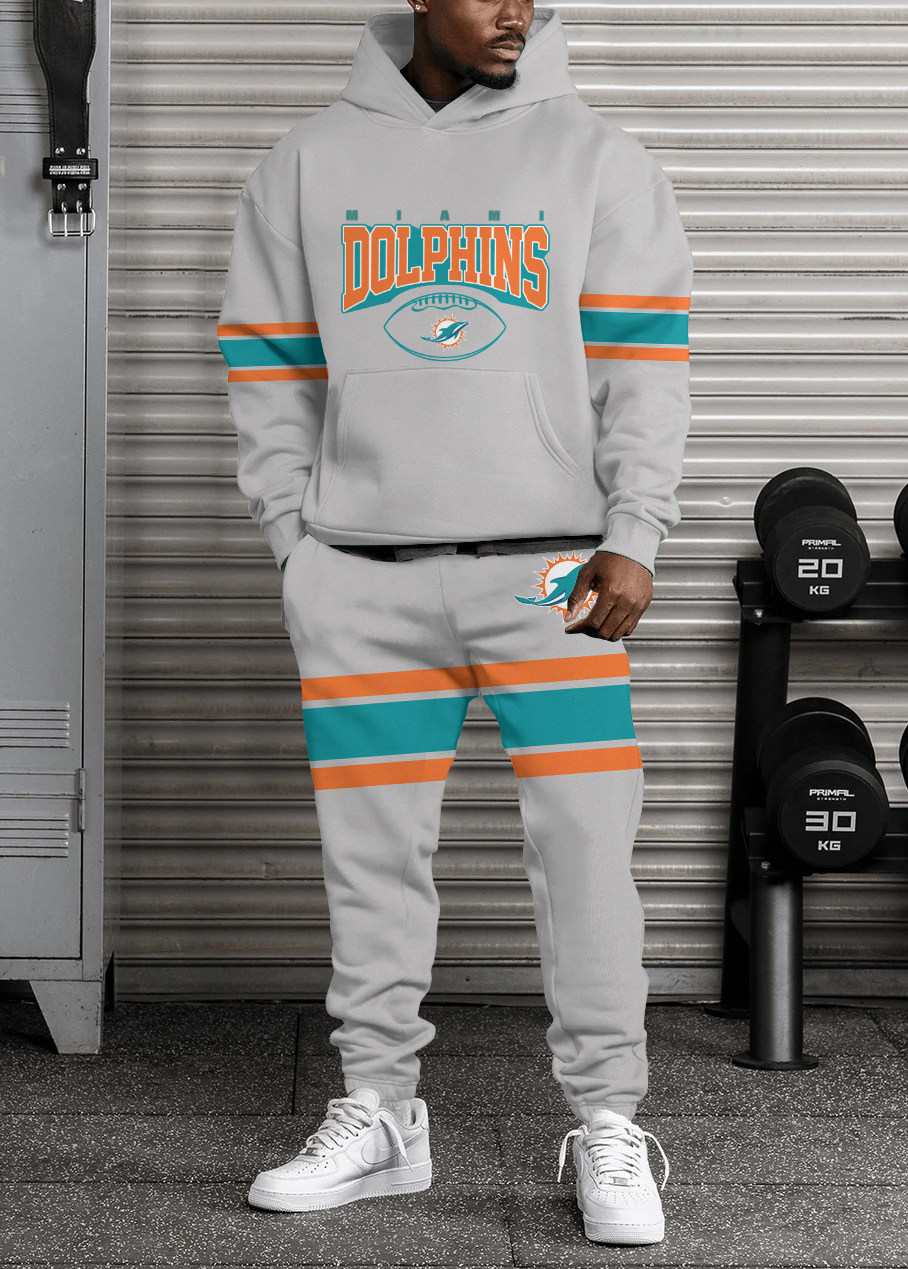 Miami Dolphins NFL Sport Hoodie Tracksuit Style 452