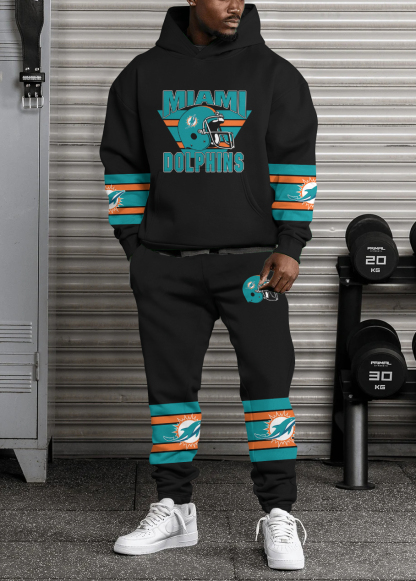 Miami Dolphins NFL Sport Hoodie Tracksuit Style 472