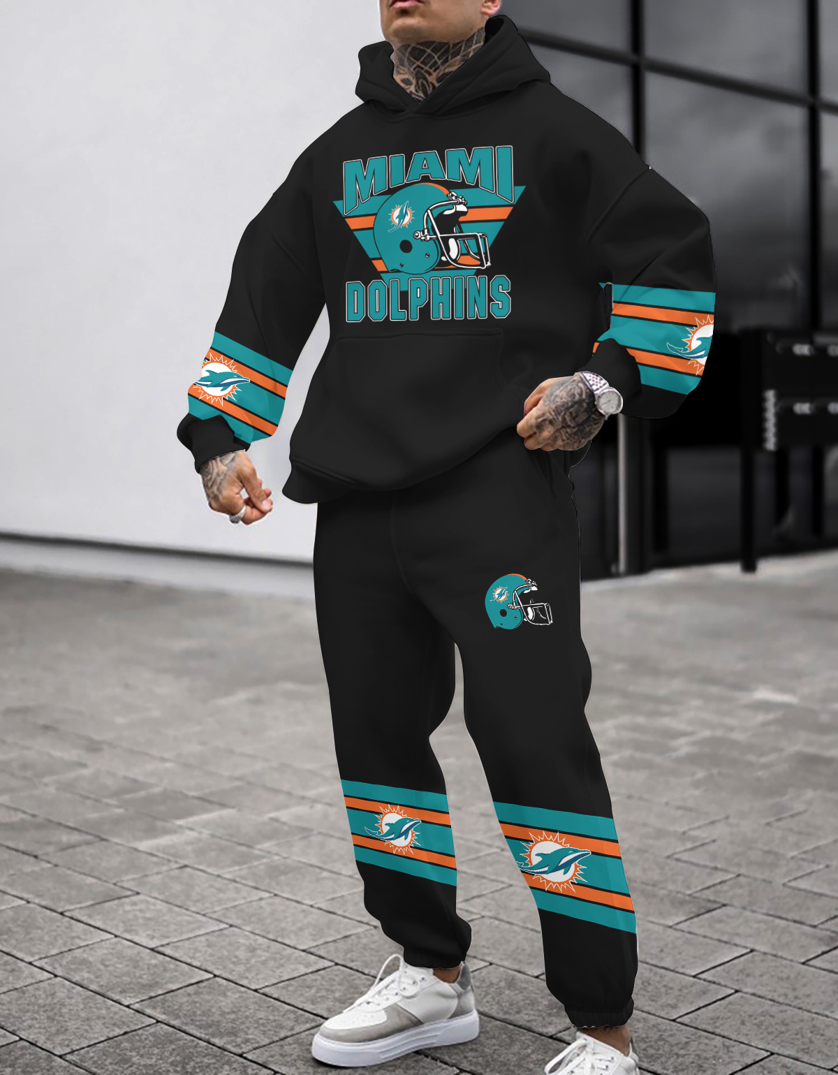 Miami Dolphins NFL Sport Hoodie Tracksuit Style 472