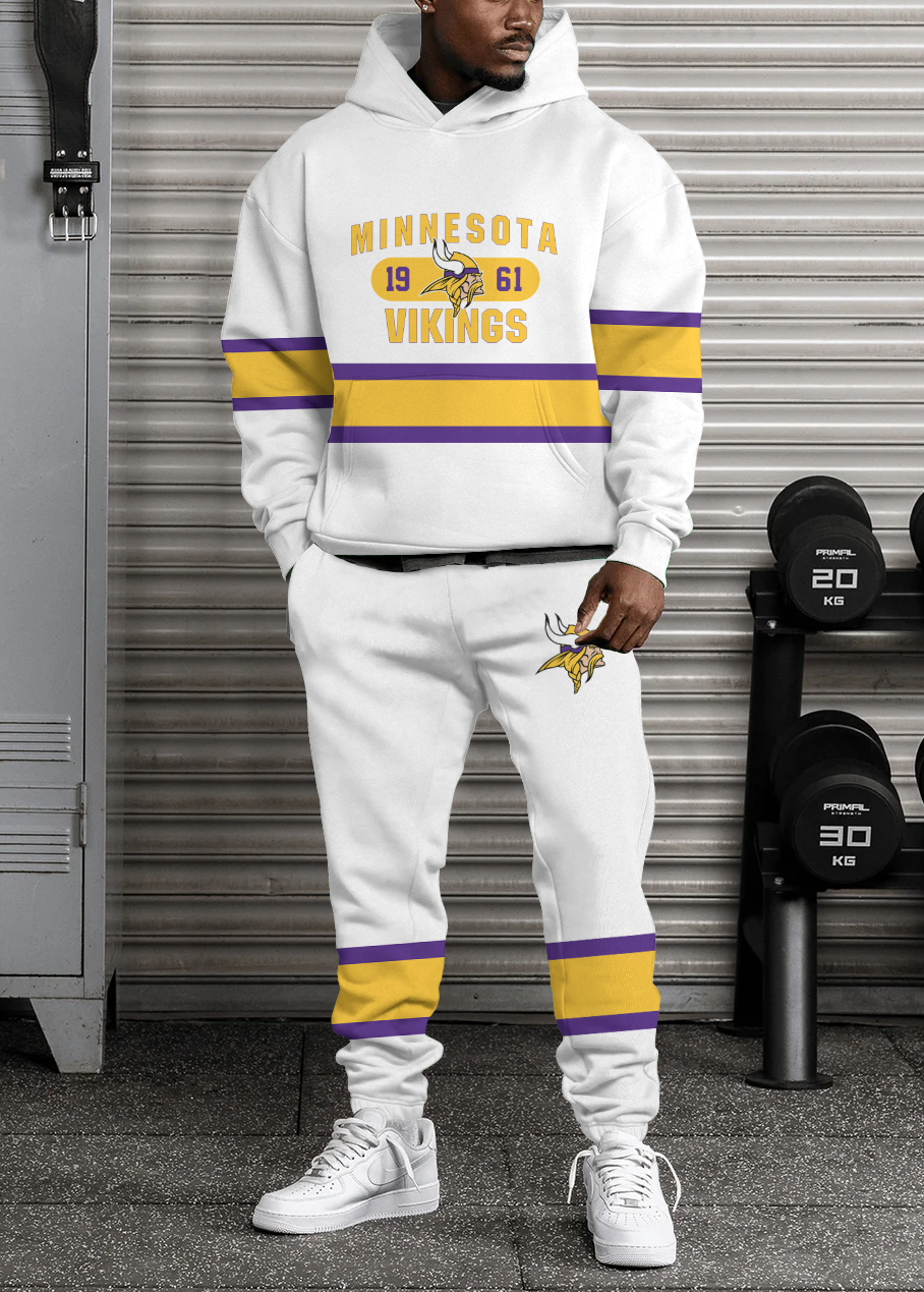 Minnesota Vikings NFL Sport Hoodie Tracksuit Style 470