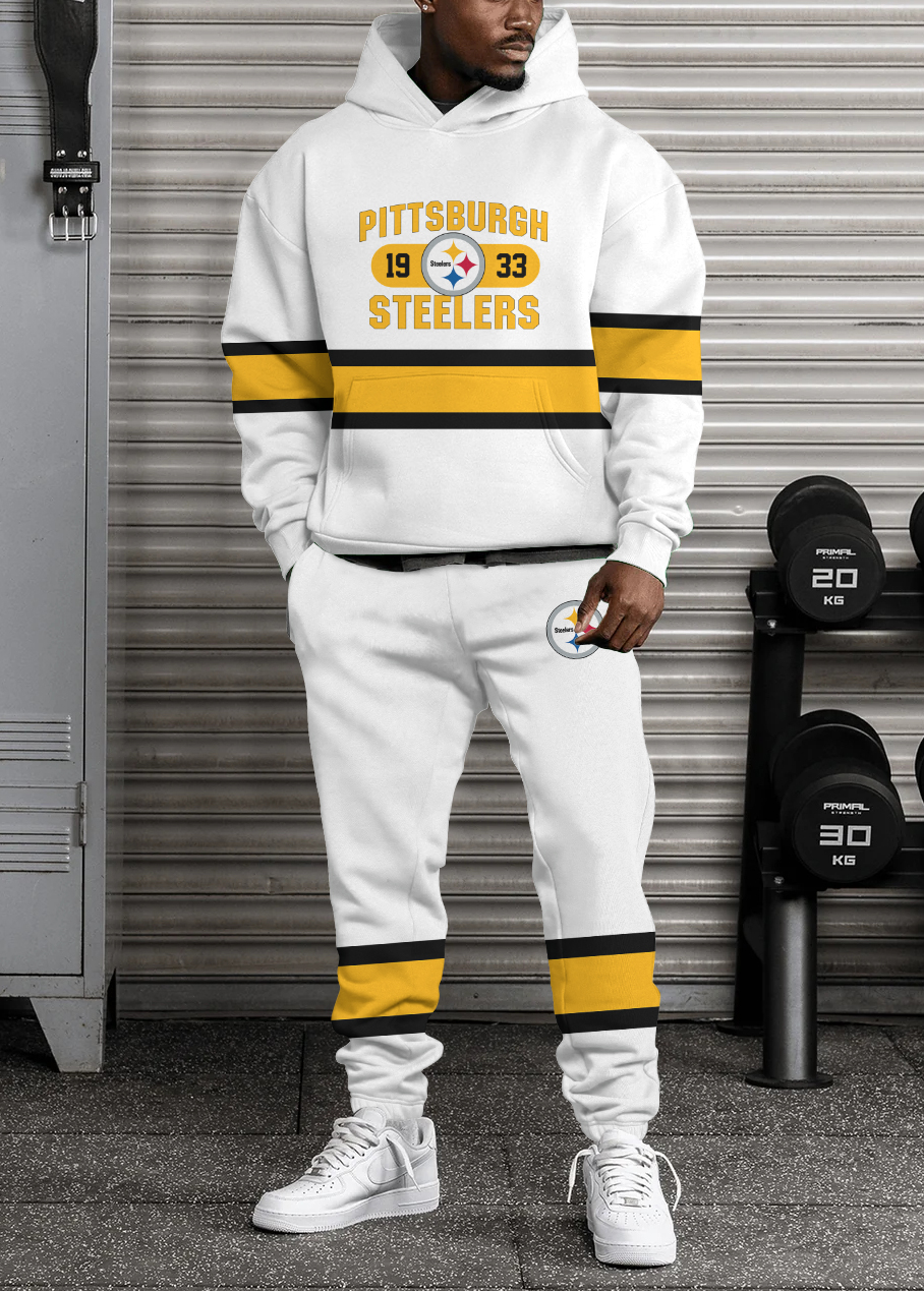 Pittsburgh Steelers NFL Sport Hoodie Tracksuit Style 438