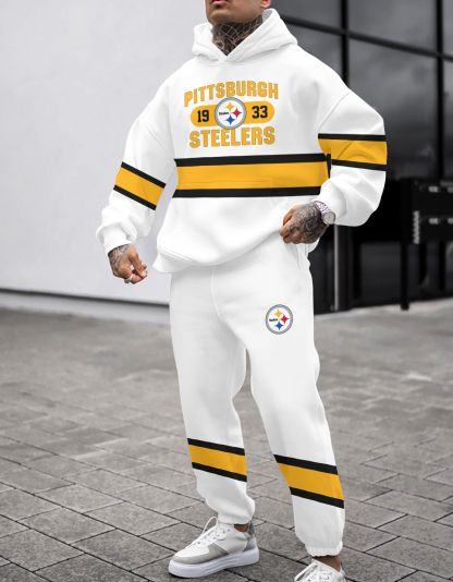 Pittsburgh Steelers NFL Sport Hoodie Tracksuit Style 438