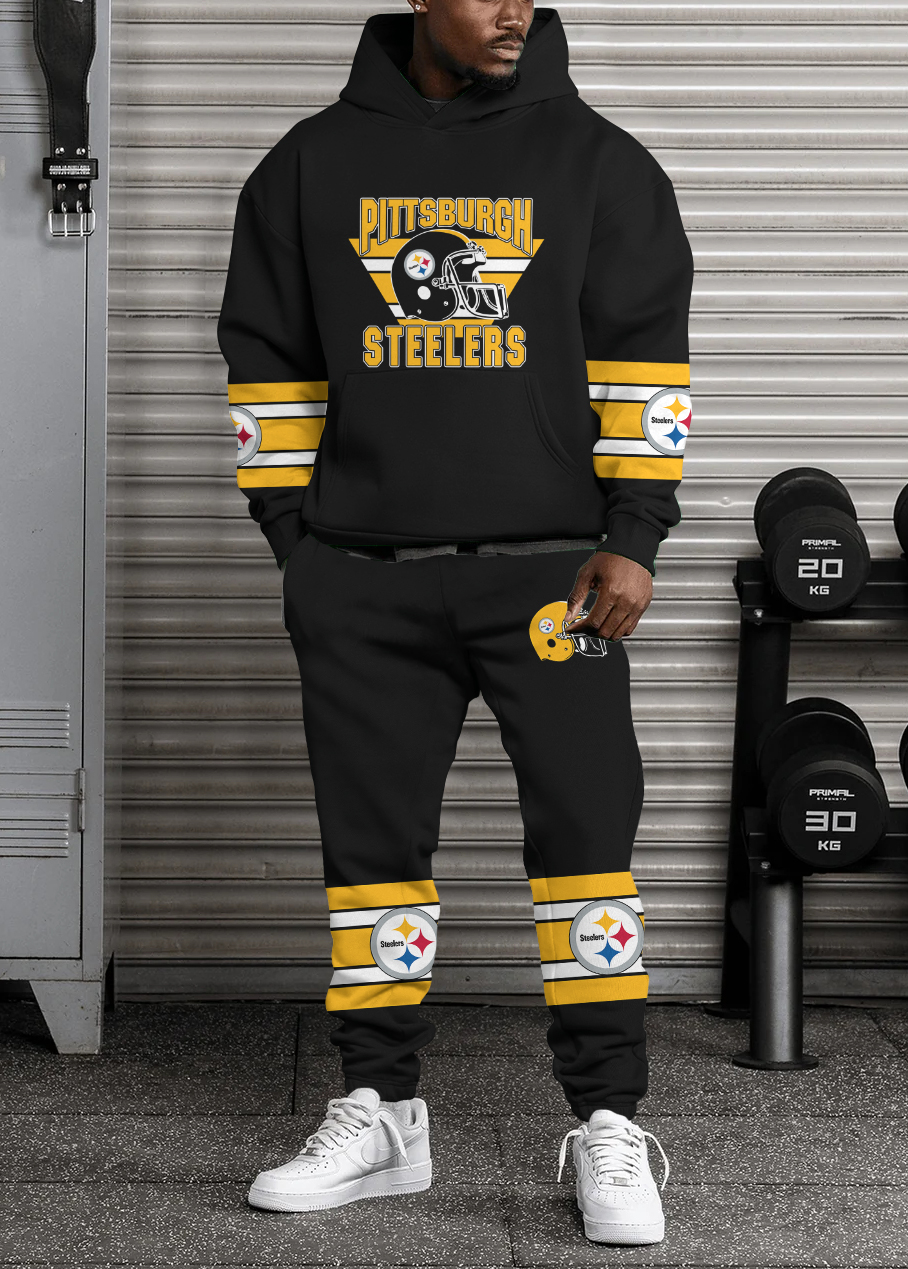 Pittsburgh Steelers NFL Sport Hoodie Tracksuit Style 447