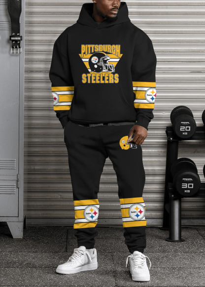 Pittsburgh Steelers NFL Sport Hoodie Tracksuit Style 447
