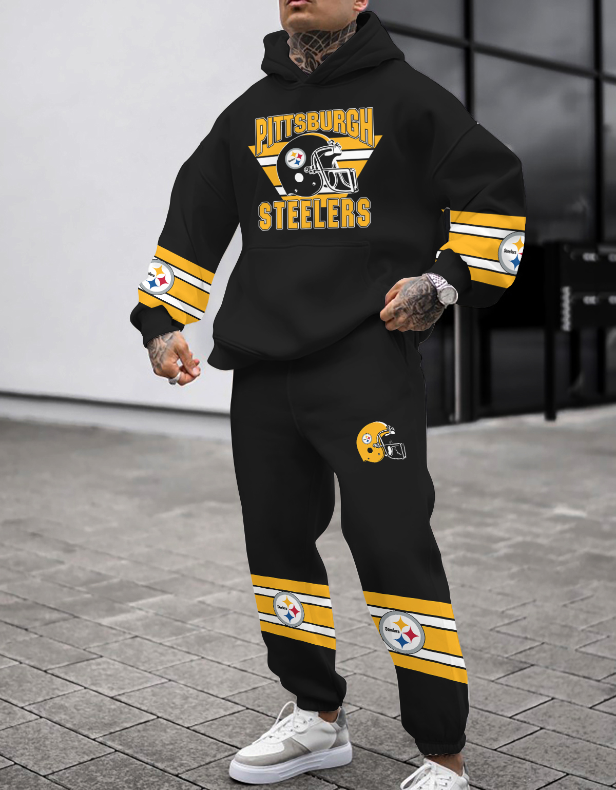 Pittsburgh Steelers NFL Sport Hoodie Tracksuit Style 447
