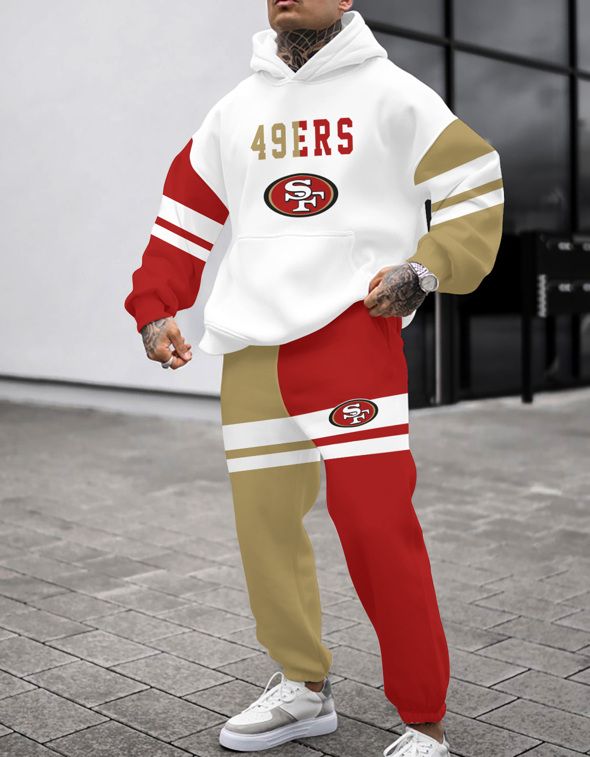 San Francisco 49ers NFL Sport Hoodie Tracksuit Style 444