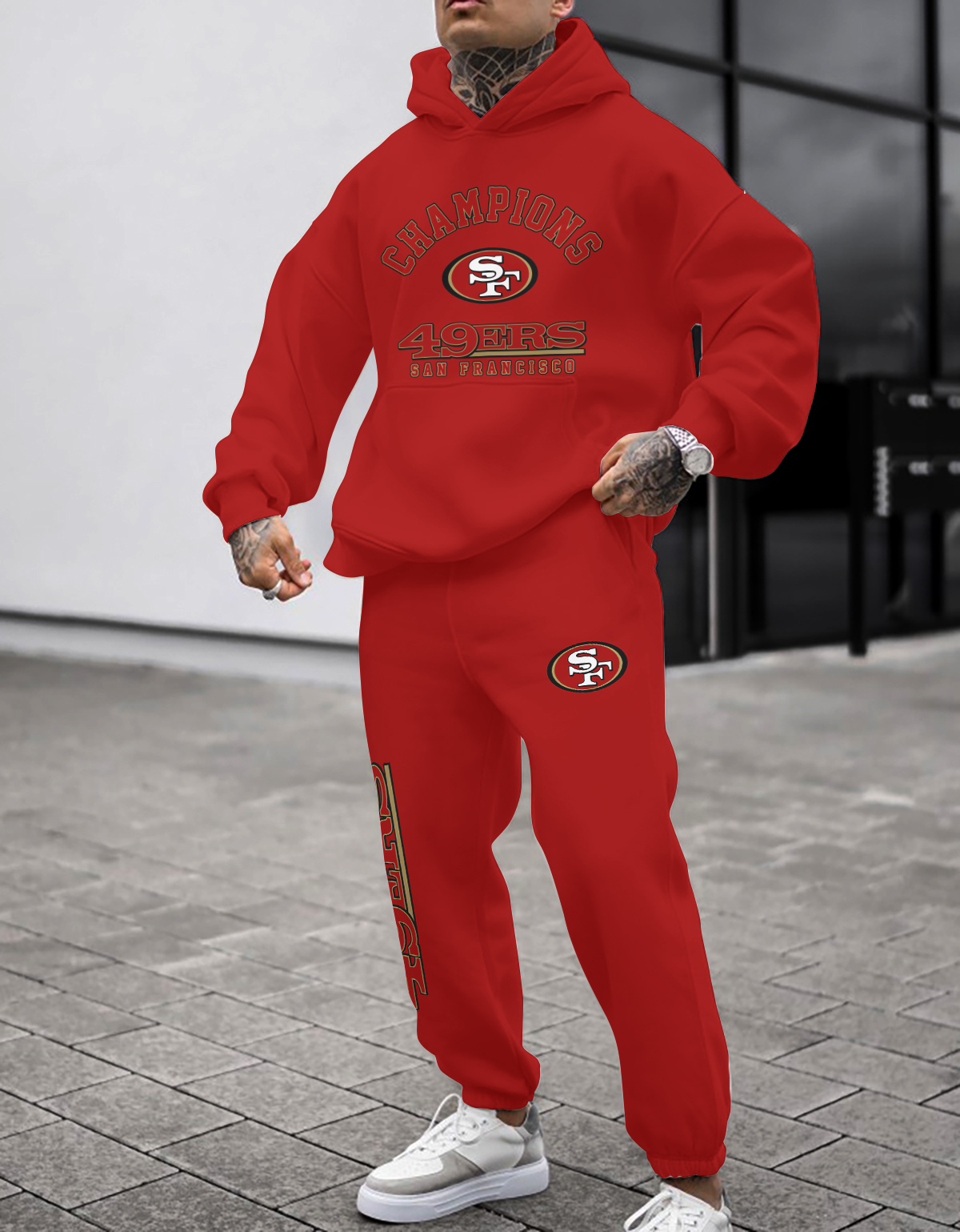 San Francisco 49ers NFL Sport Hoodie Tracksuit Style 451