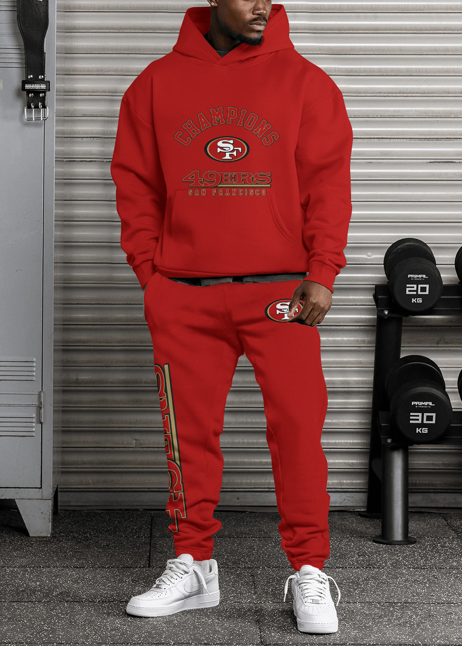 San Francisco 49ers NFL Sport Hoodie Tracksuit Style 451