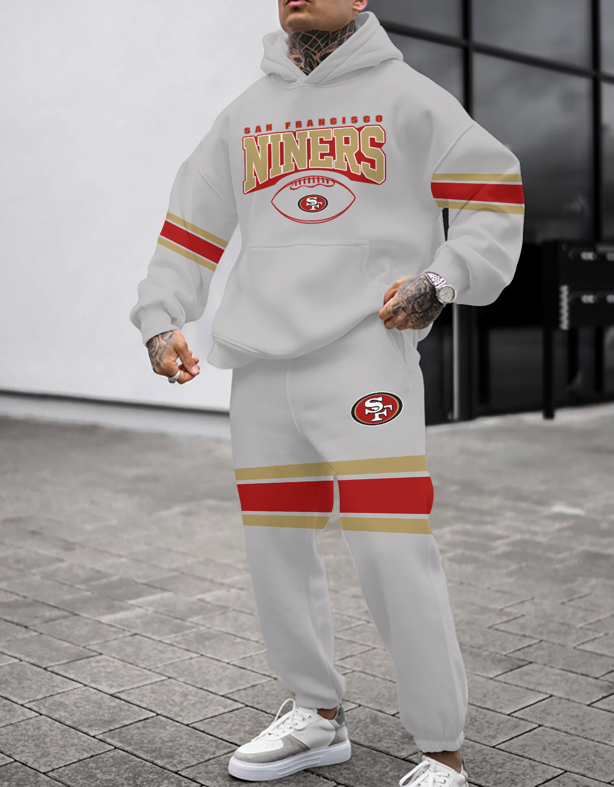 San Francisco 49ers NFL Sport Hoodie Tracksuit Style 455