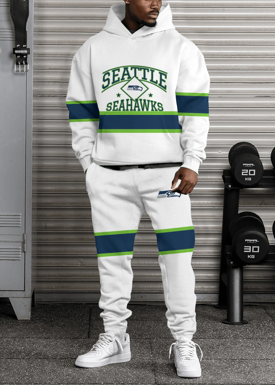 Seattle Seahawks NFL Sport Hoodie Tracksuit Style 442
