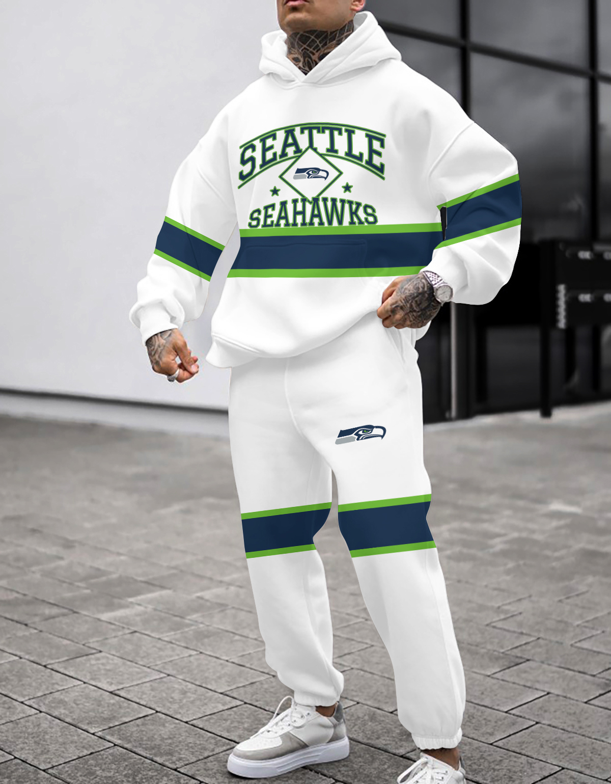 Seattle Seahawks NFL Sport Hoodie Tracksuit Style 442