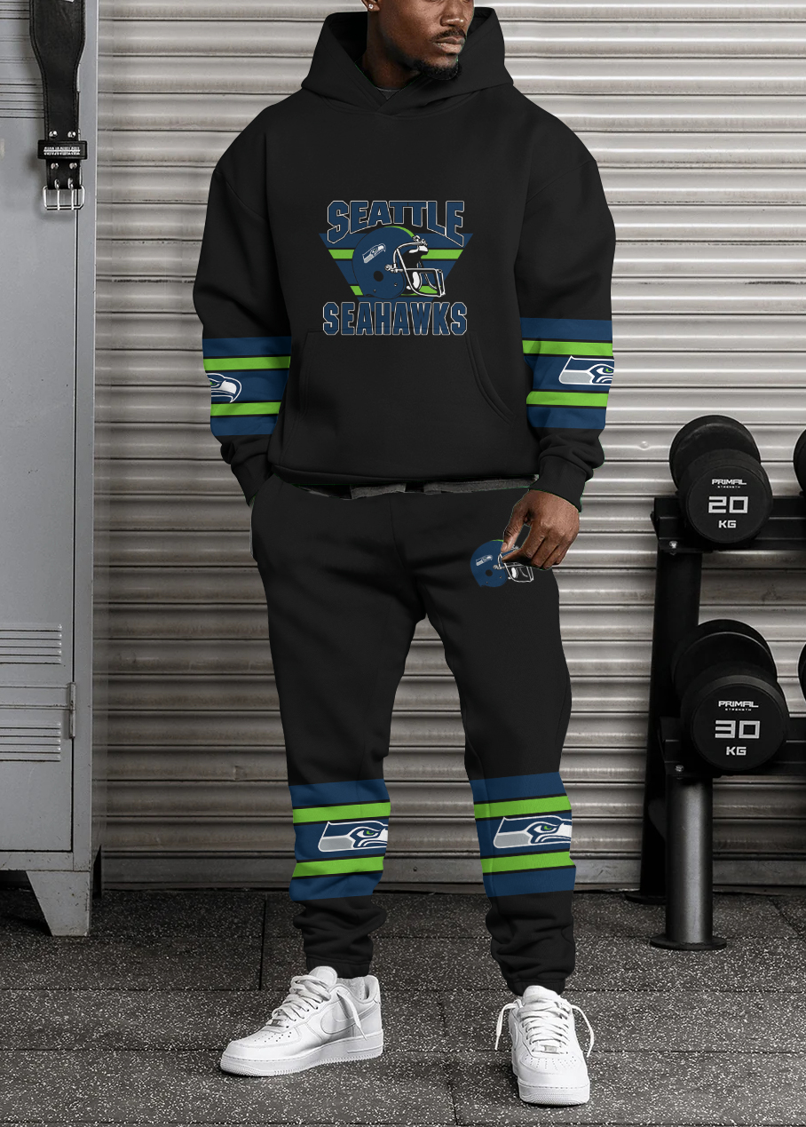 Seattle Seahawks NFL Sport Hoodie Tracksuit Style 467