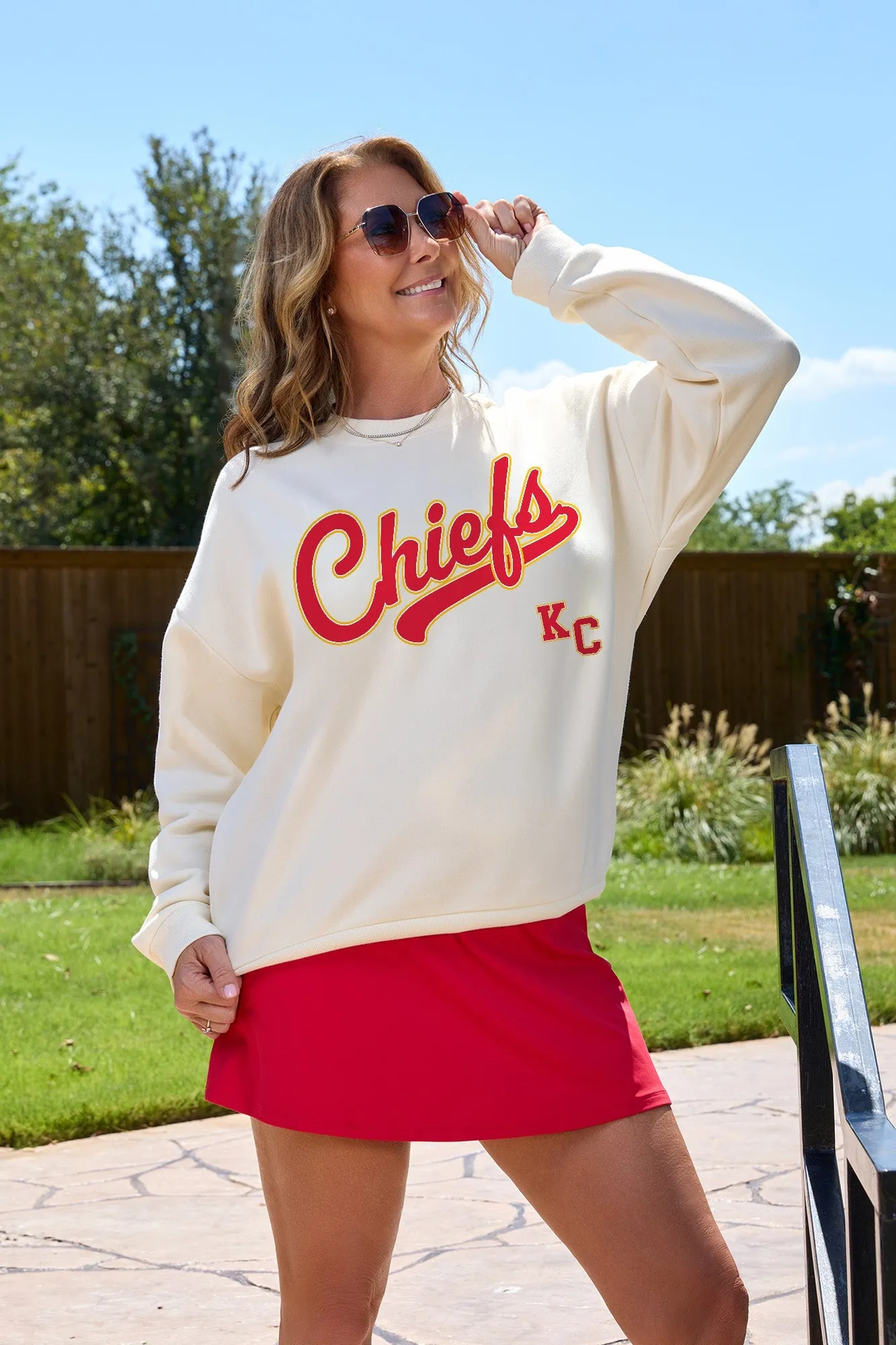 CLUTCH MOVE BLACK LABEL PREMIUM FLEECE CREW SWEATSHIRT BY RANDI MAHOMES
