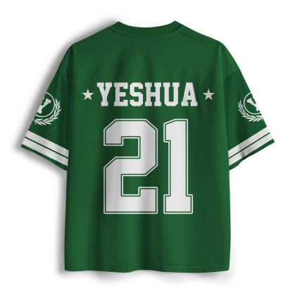 Yeshua Green Christian Mesh Jersey