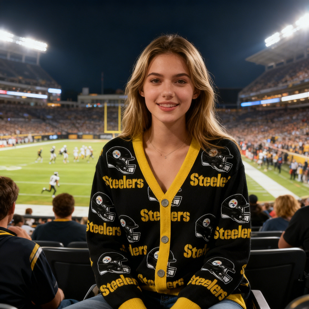 Pittsburgh Steelers Cardigan Sweater