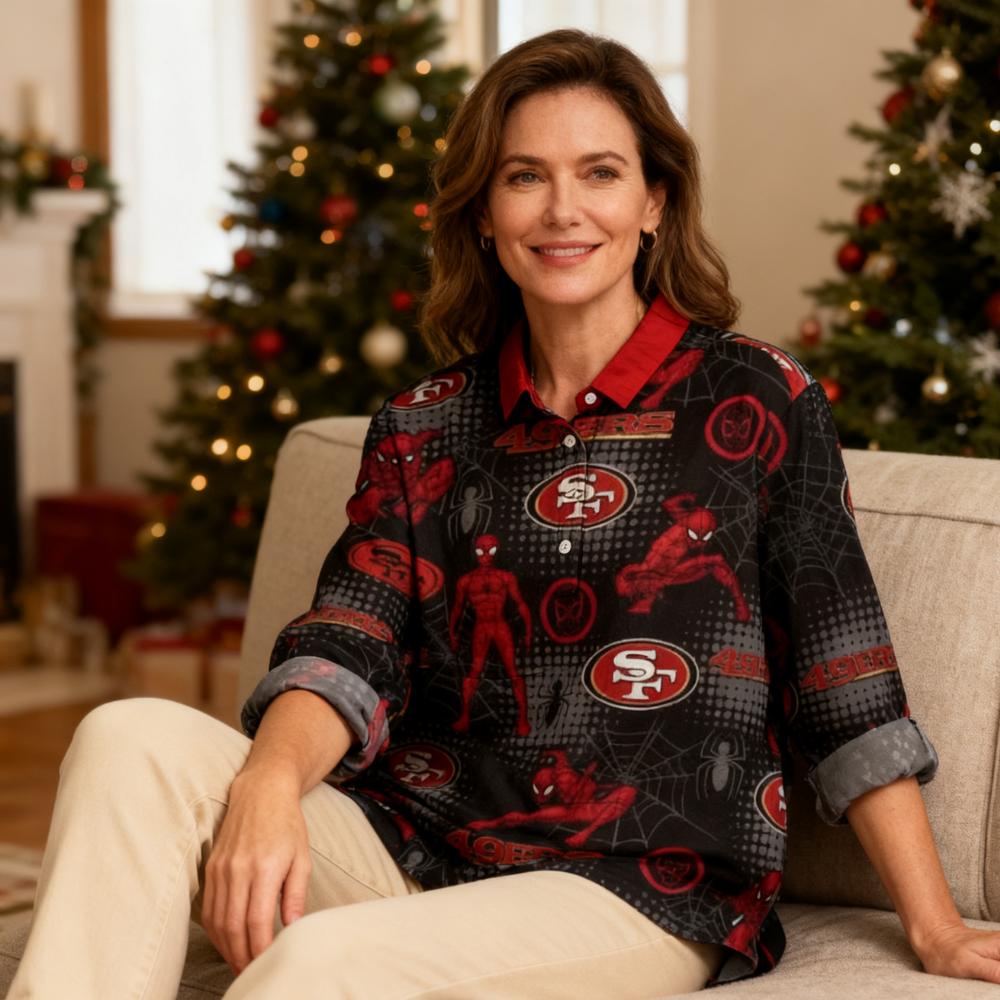 San Francisco 49ers Printed Casual Long Sleeve Shirt