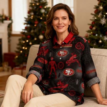San Francisco 49ers Printed Casual Long Sleeve Shirt