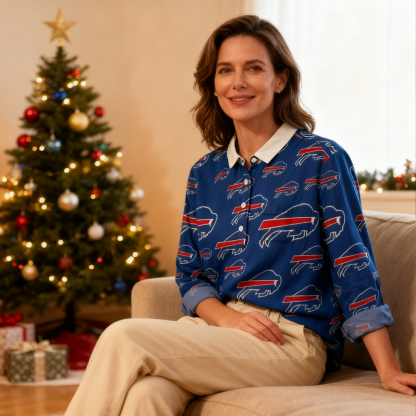 Buffalo Bills Printed Casual Long Sleeve Shirt