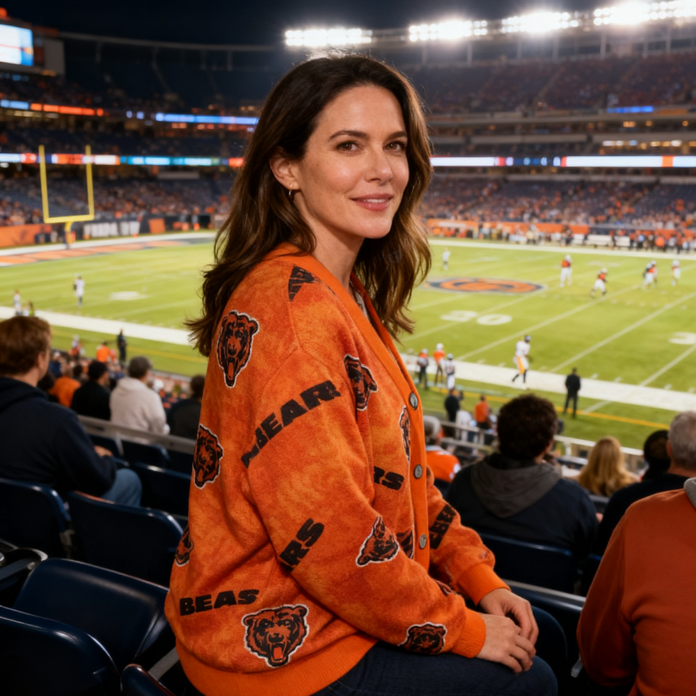 chicago bears Cardigan Sweater