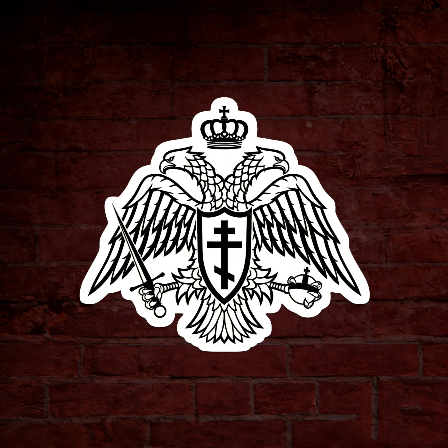 Orthodox Christian Double-headed Byzantine Eagle Journal Sticker