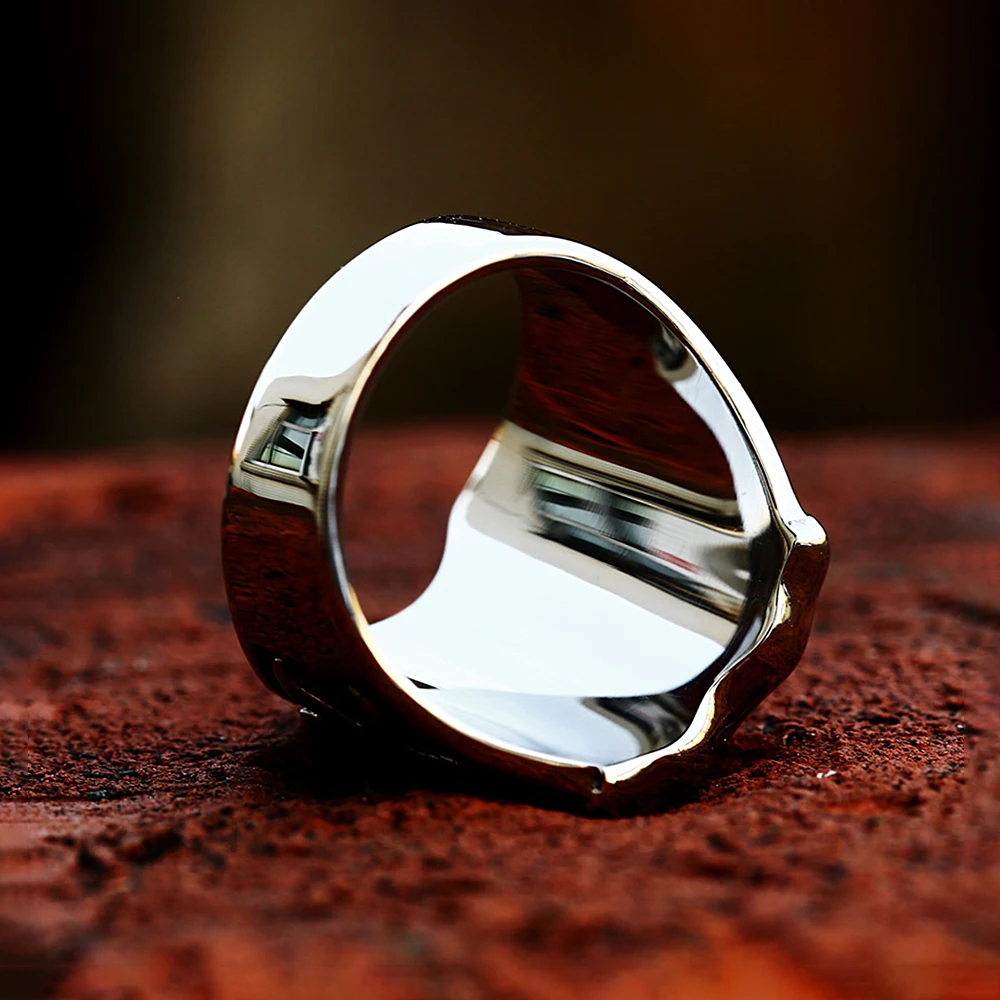 Vintage Templar Cross Shield Ring Men's Gothic Punk-925 Sterling Silver