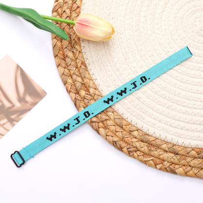 WWJD jacquard wrist strap unisex adjustable sports wrist strap